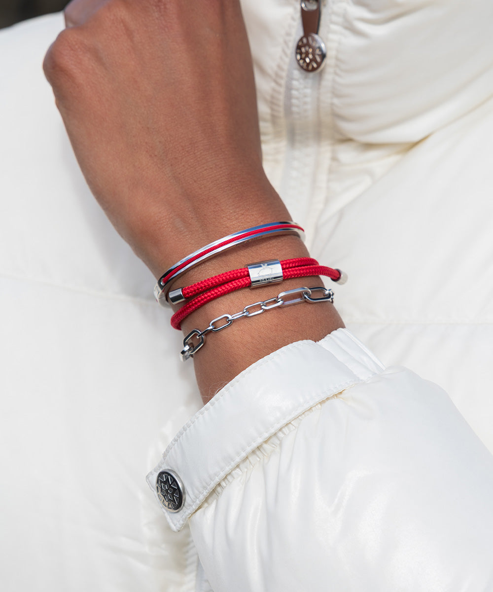 pig-hen-maya-lou-damen-armreif-raspberry-silber image 2
