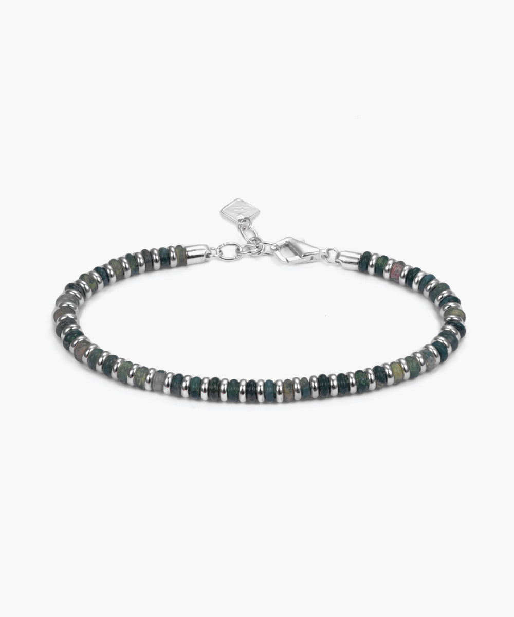 pig-hen-mariner-brontide-4mm-perlen-armband-moss-agate-925-sterling-silver image 1