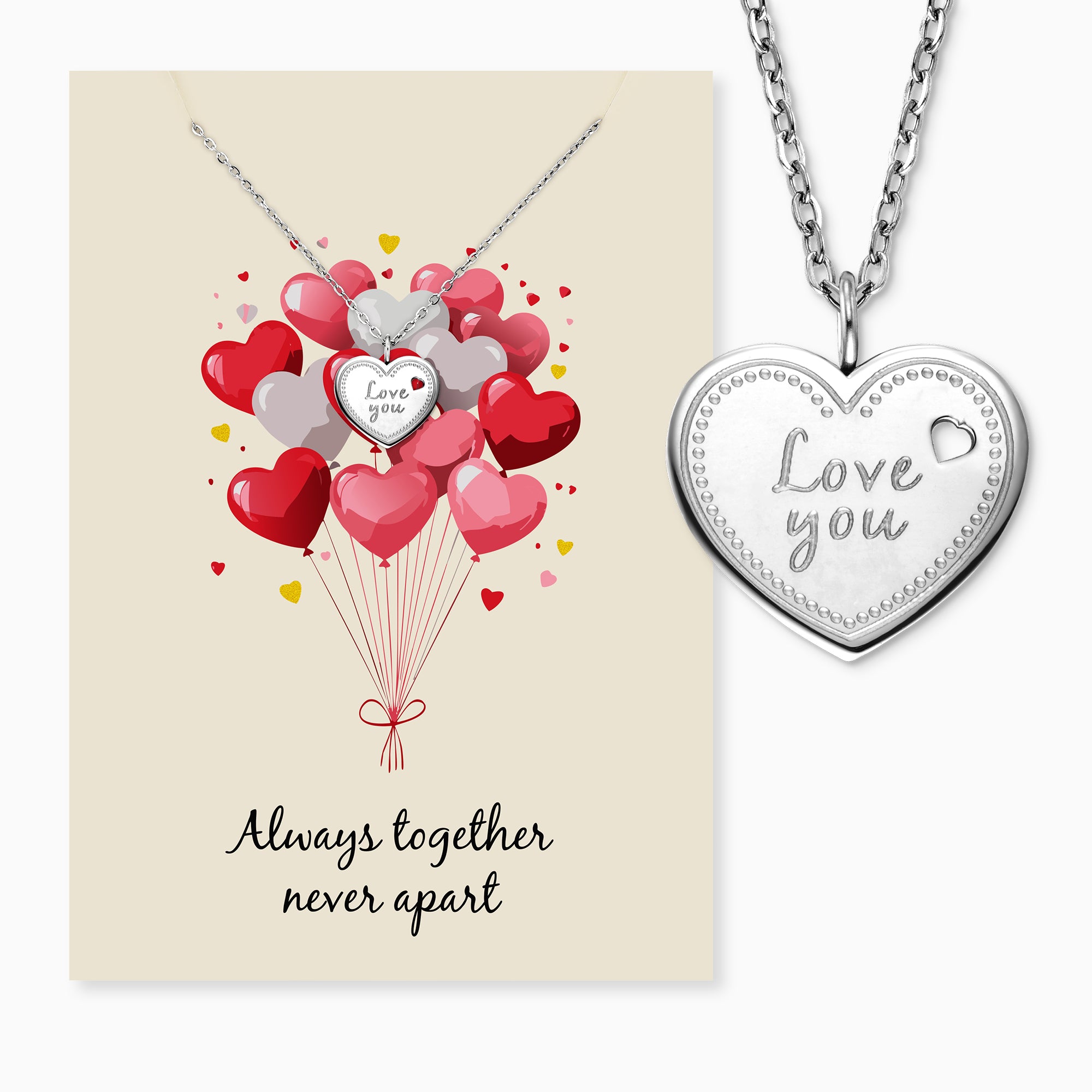 mysteel-by-engelsrufer-halskette-edelstahl-silber-herz-love-you-mit-gru-karte image 3