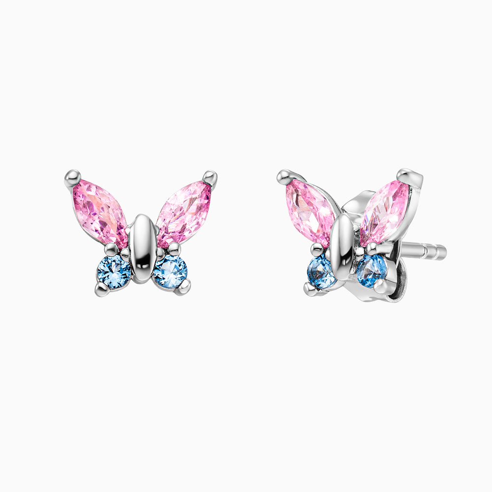 engelsrufer-herzengel-kinder-ohrstecker-edelstahl-schmetterling-mit-zirkonia image 1