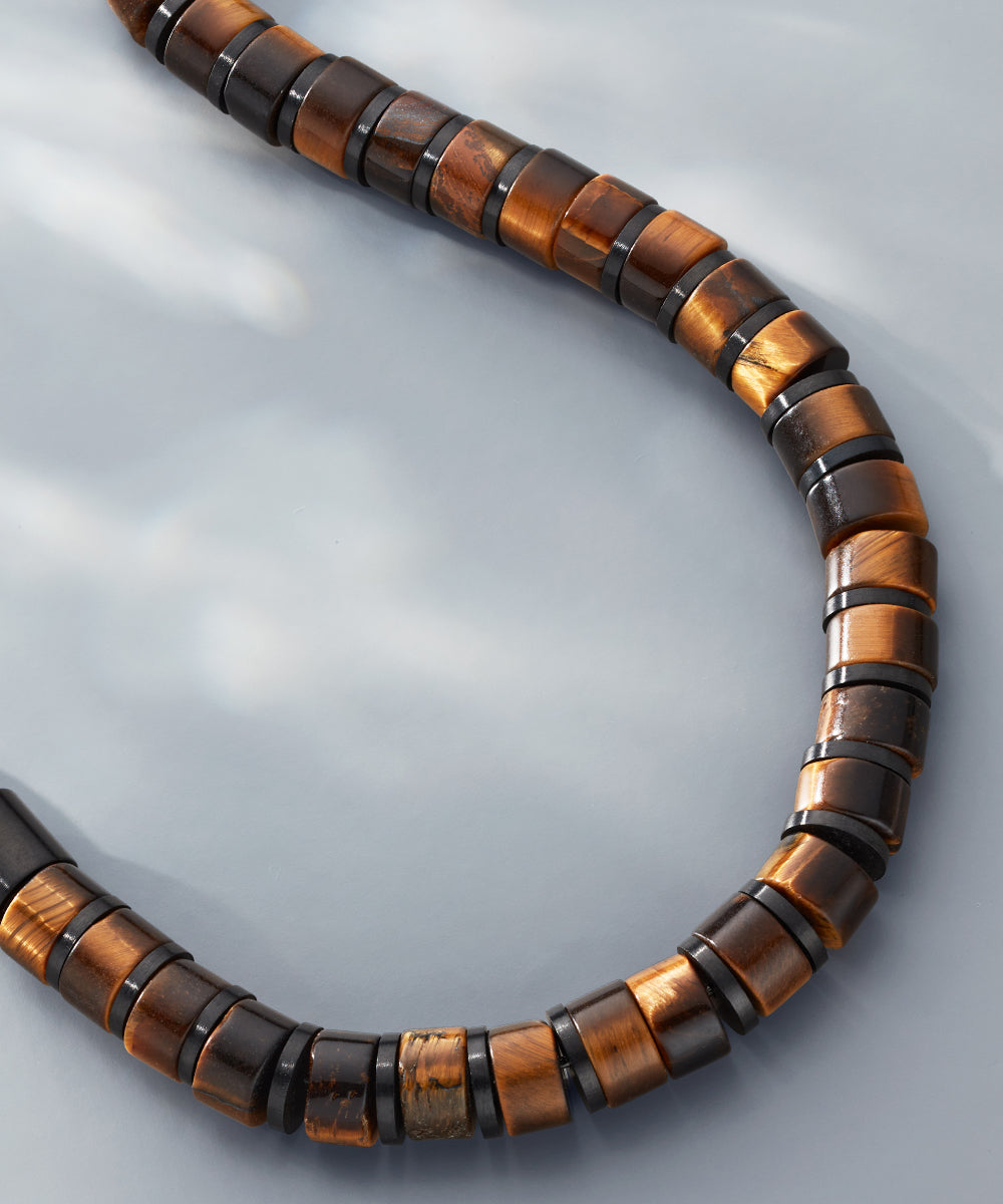 pig-hen-brontide-6mm-tiger-eye-herren-armband-black-verstellbar image 4