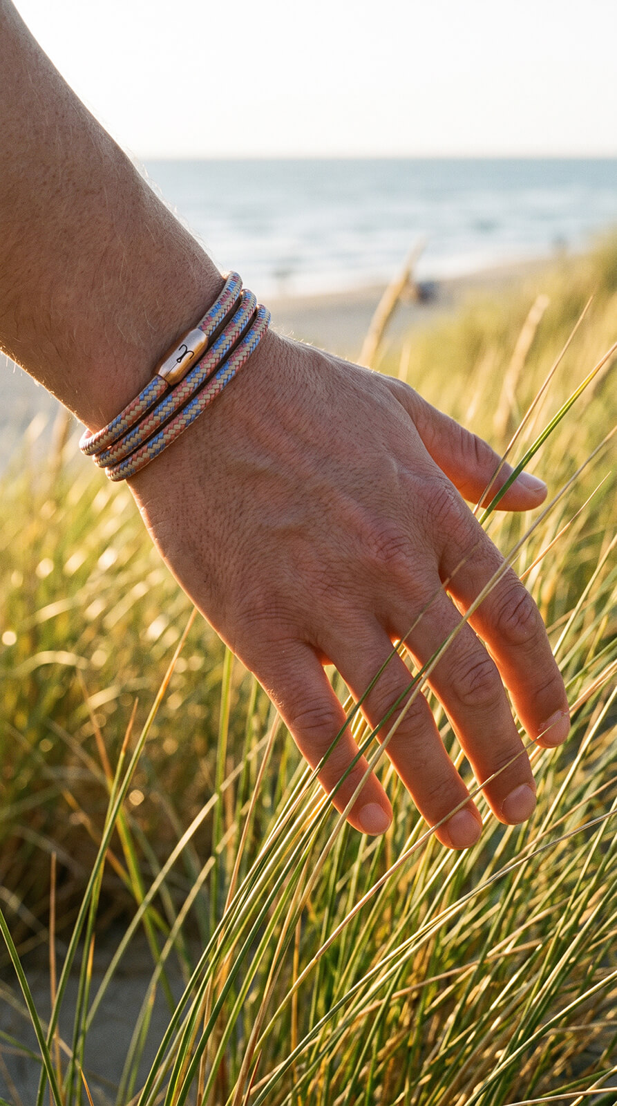 fischers-fritze-k-nigsforelle-sienna-segeltau-armband-3-fach-natur-altrosa-paste image 4