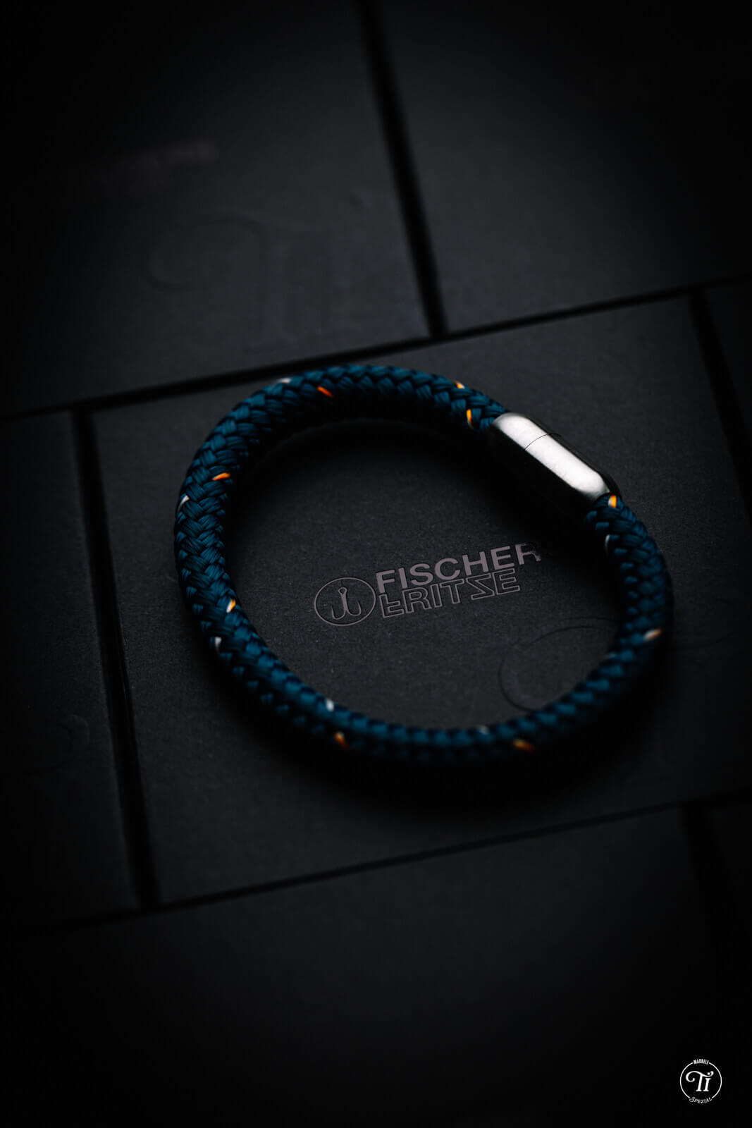 fischers-fritze-makrele-spezial-tjark-segeltau-armband-petrol-orange-silbergrau- image 3