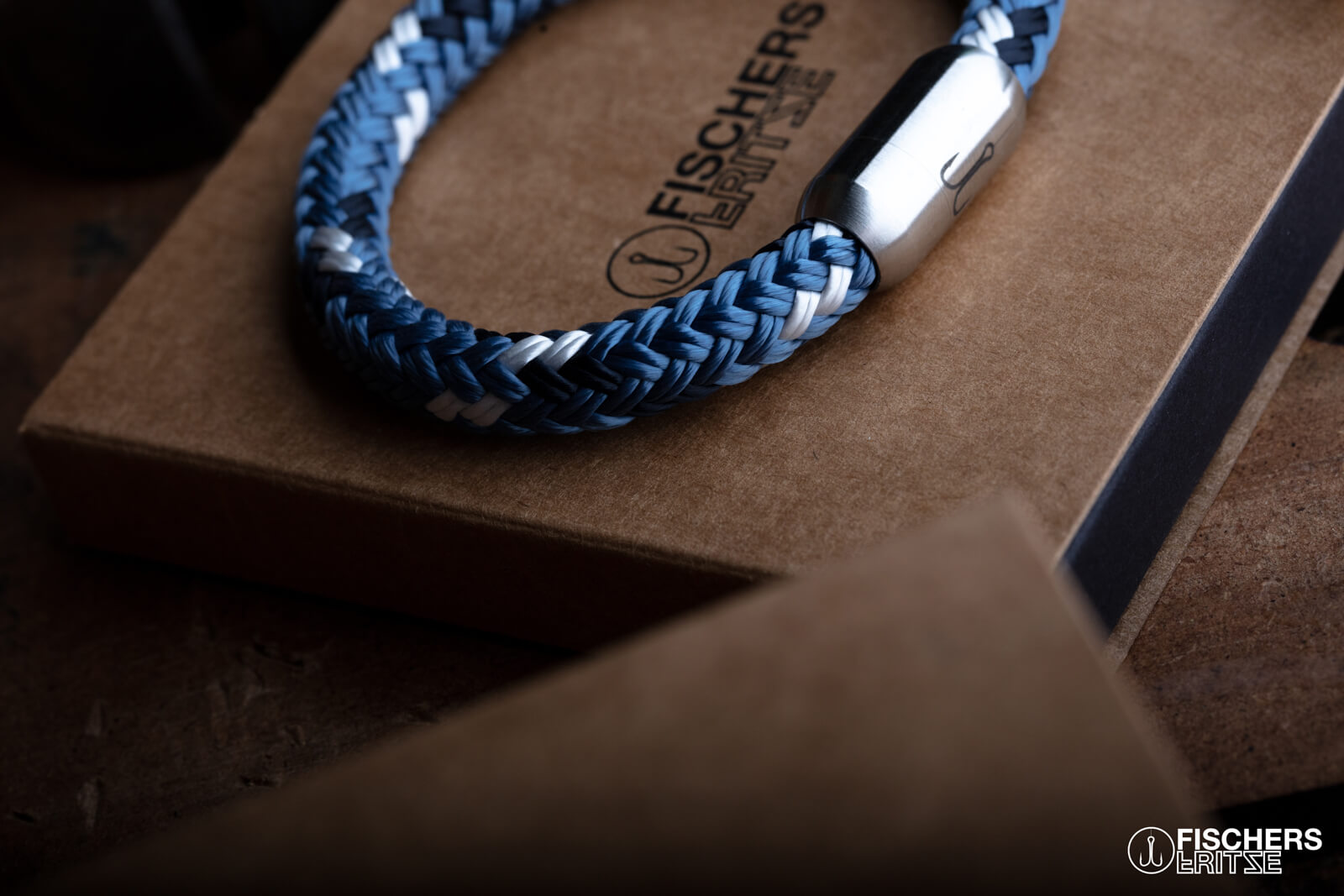fischers-fritze-makrele-erwin-segeltau-armband-pastellblau-marineblau-wei image 4
