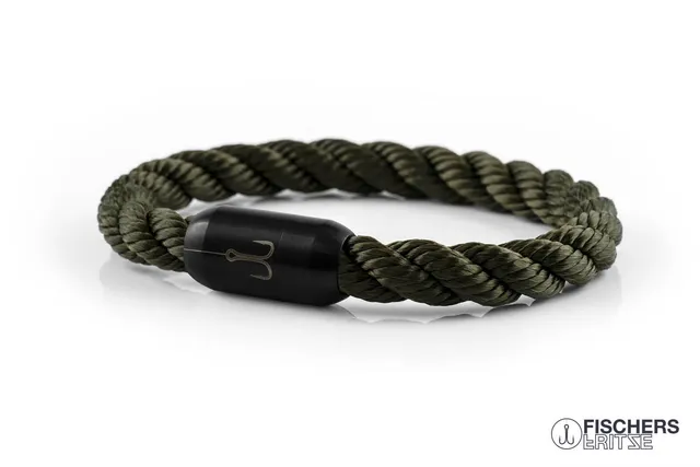 fischers-fritze-torpedomakrele-jakob-armband-olivgr-n-gedreht-8mm image 1