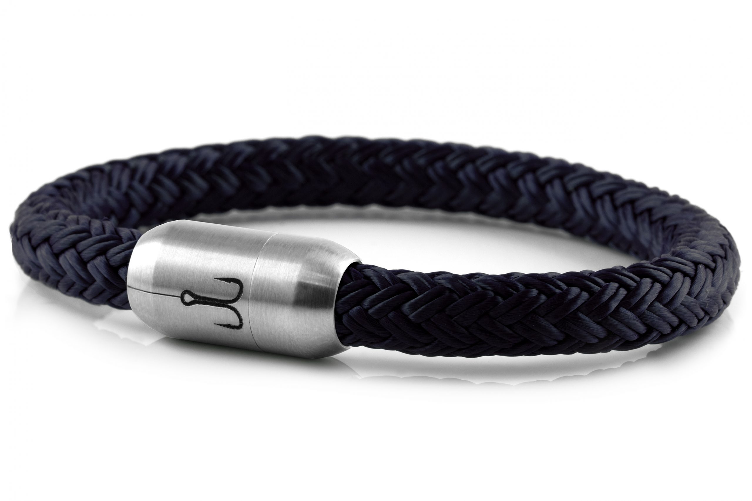 fischers-fritze-makrele-marineblau-segeltau-armband-im-geschenkkarton image 1