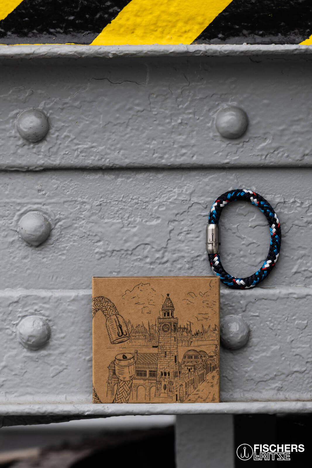 fischers-fritze-makrele-st-dteedition-hamburg-segeltau-armband-stahlblau-marineb image 5