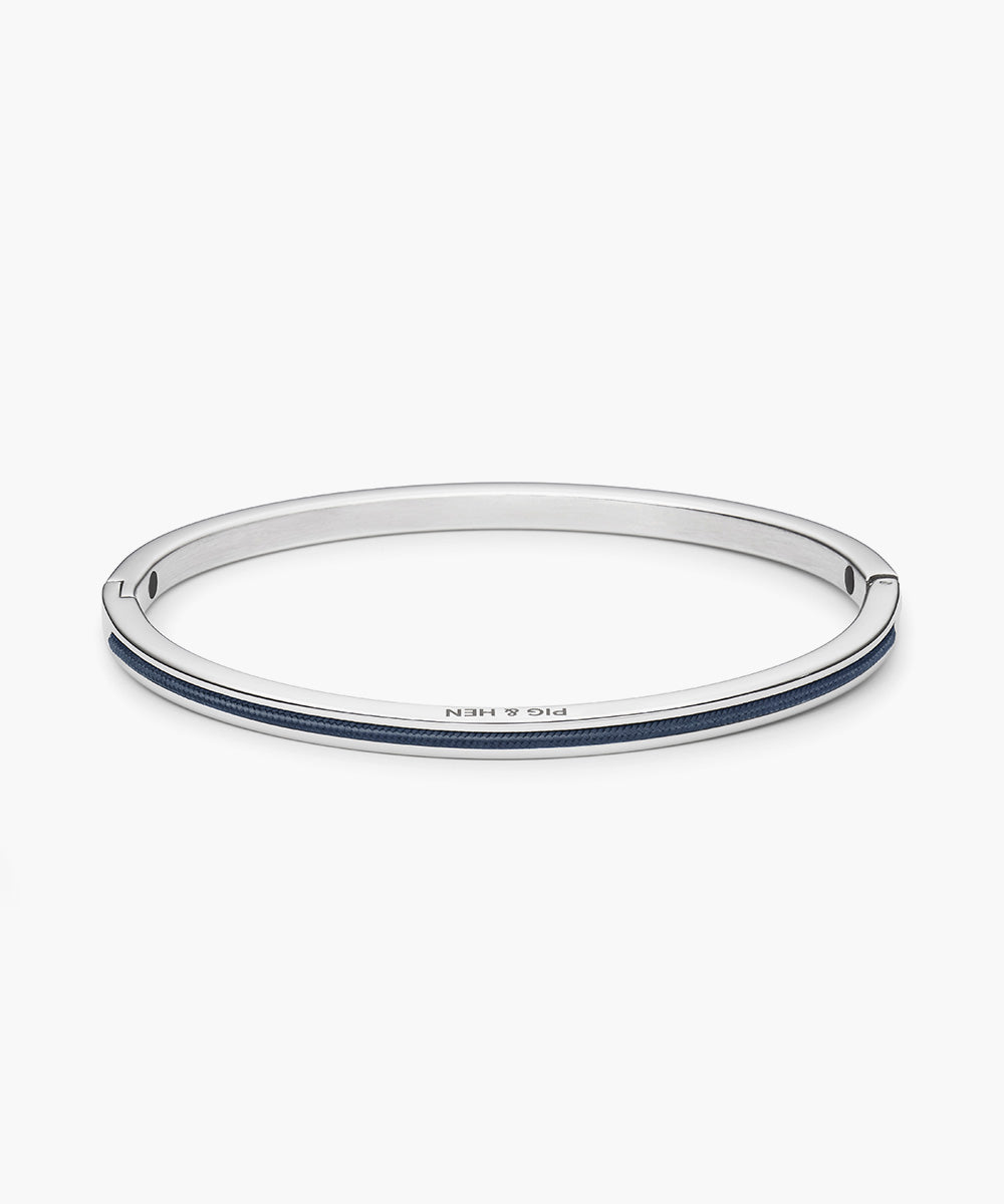 pig-hen-navarch-4mm-clsd-herren-armspange-navy-silber image 1