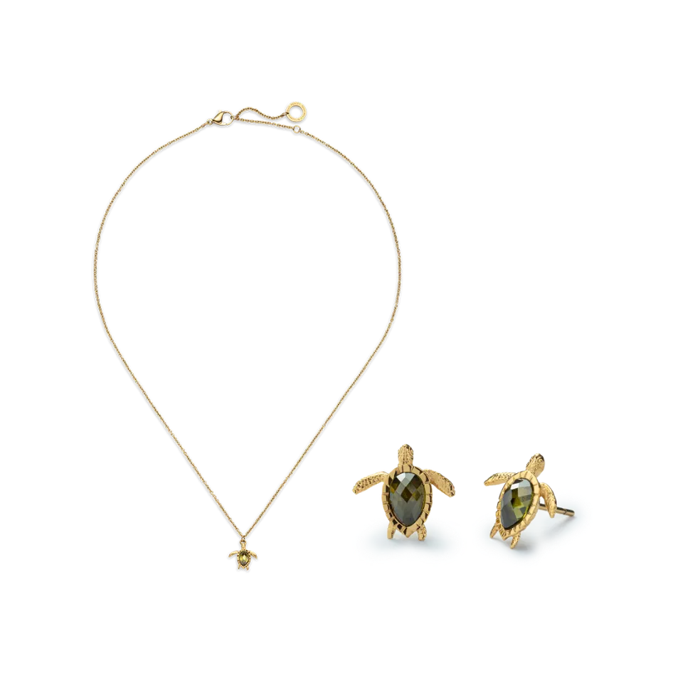 paul-hewitt-set-turtle-iii-gold-halskette-ohrringe-geschenkset image 1