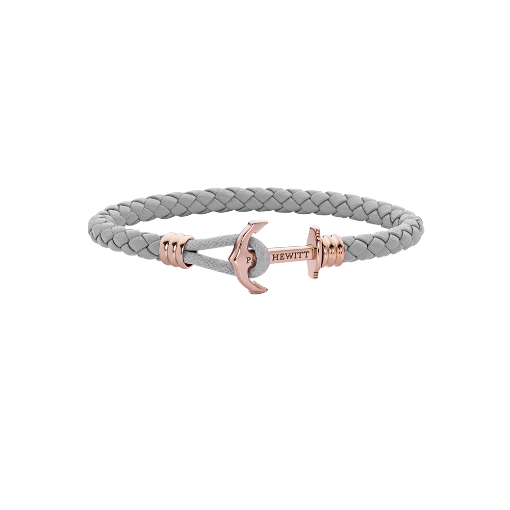 paul-hewitt-phrep-lite-armband-ros-gold-leder-grau image 1