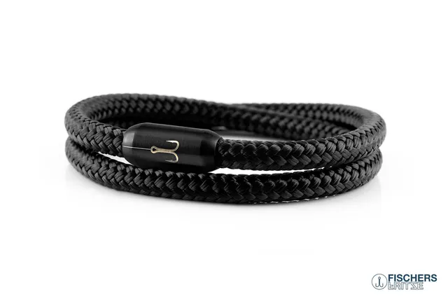fischers-fritze-torpedogarnele-karl-armband-segeltau-schwarz-6-mm image 1