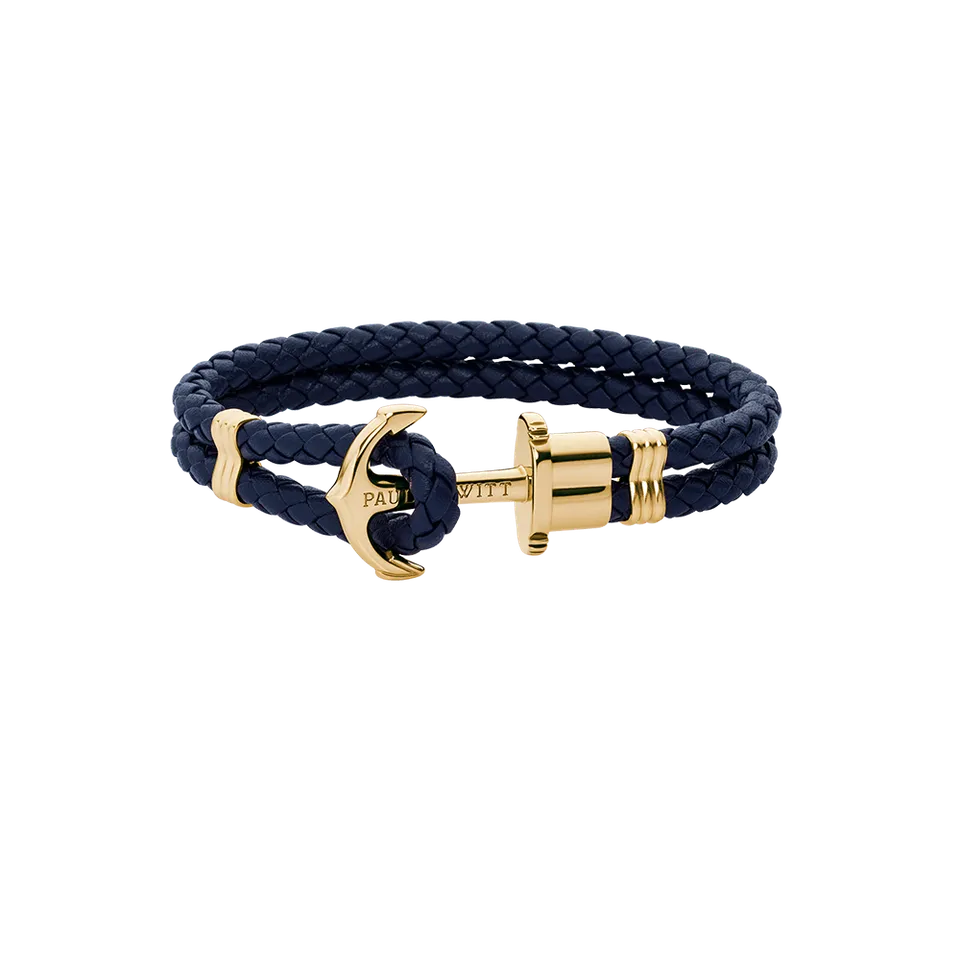 paul-hewitt-phrep-armband-gold-leder-marineblau image 1