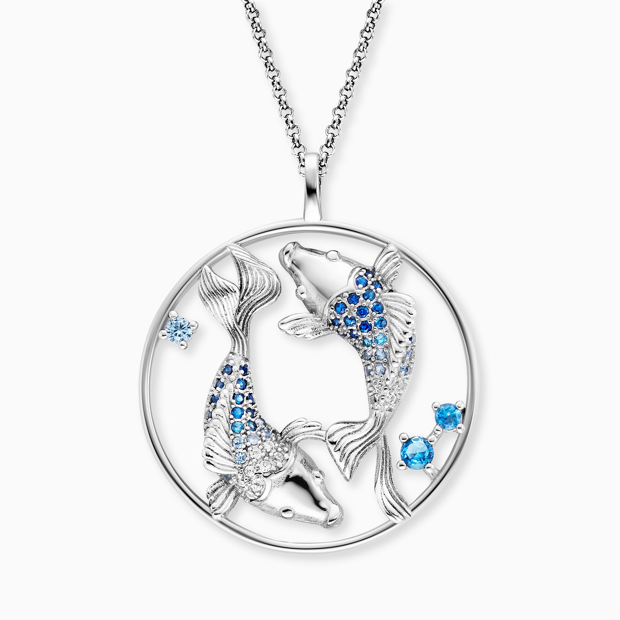 engelsrufer-halskette-925er-silber-yin-yang-fische-mit-zirkonia-multicolor image 1