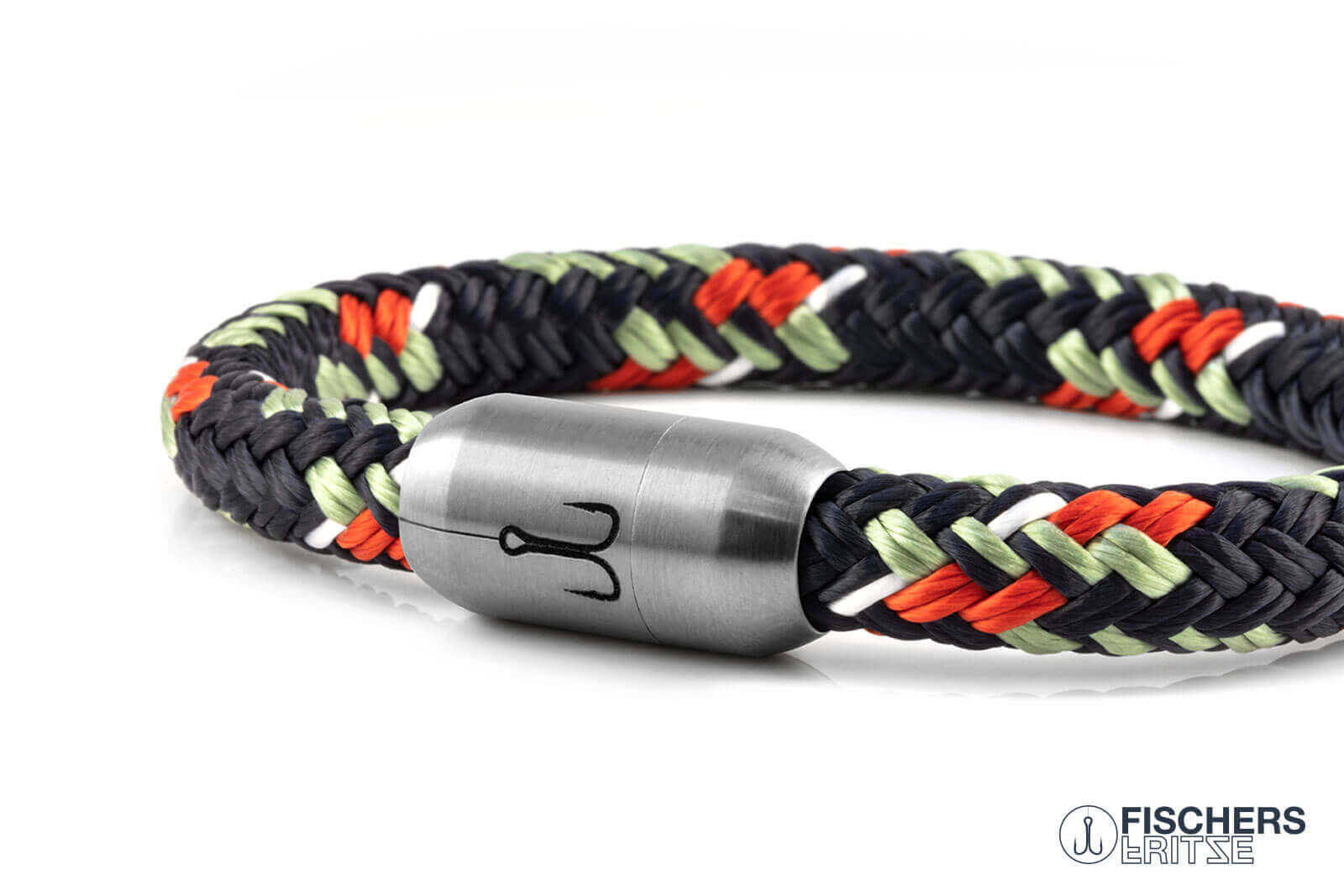 fischers-fritze-makrele-lennard-armband-marineblau-pastellgr-n-coral-weiss image 7