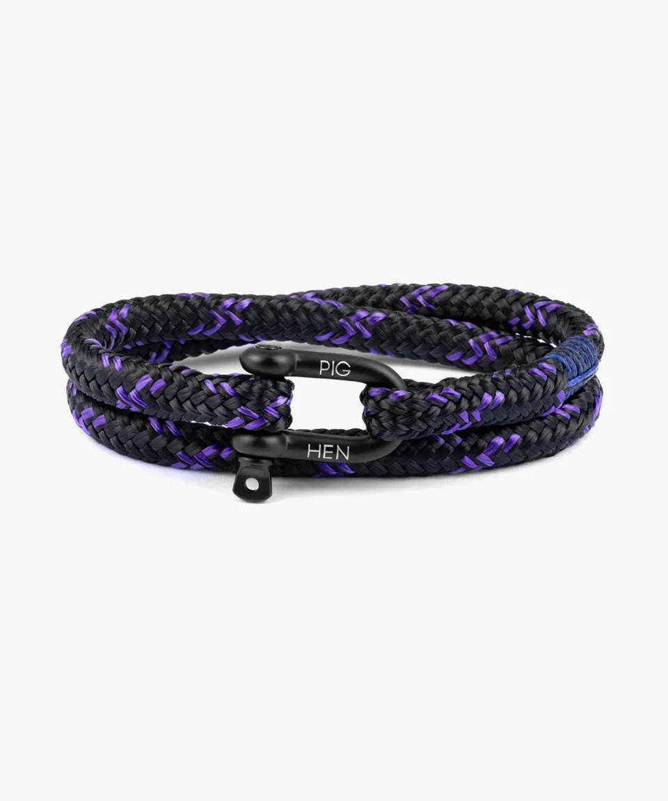 pig-hen-salty-steve-armband-black-royal-purple-black image 1