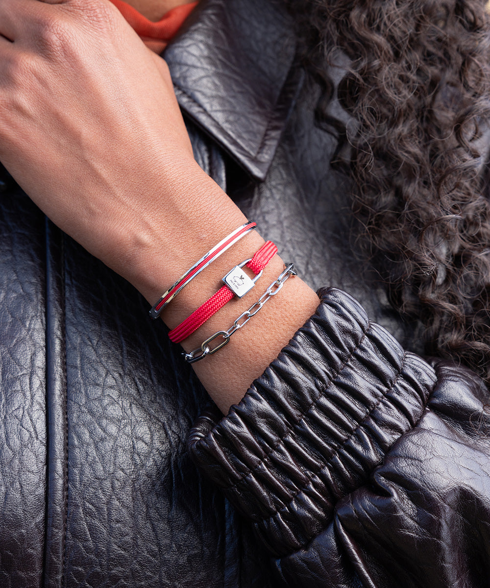 pig-hen-billy-raspberry-silber-maya-lou-julie-set-armband-set image 3