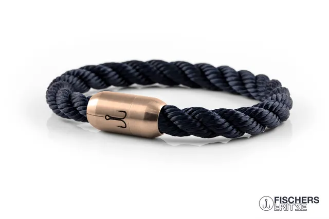 fischers-fritze-k-nigsmakrele-hugo-armband-marineblau-gedreht image 1