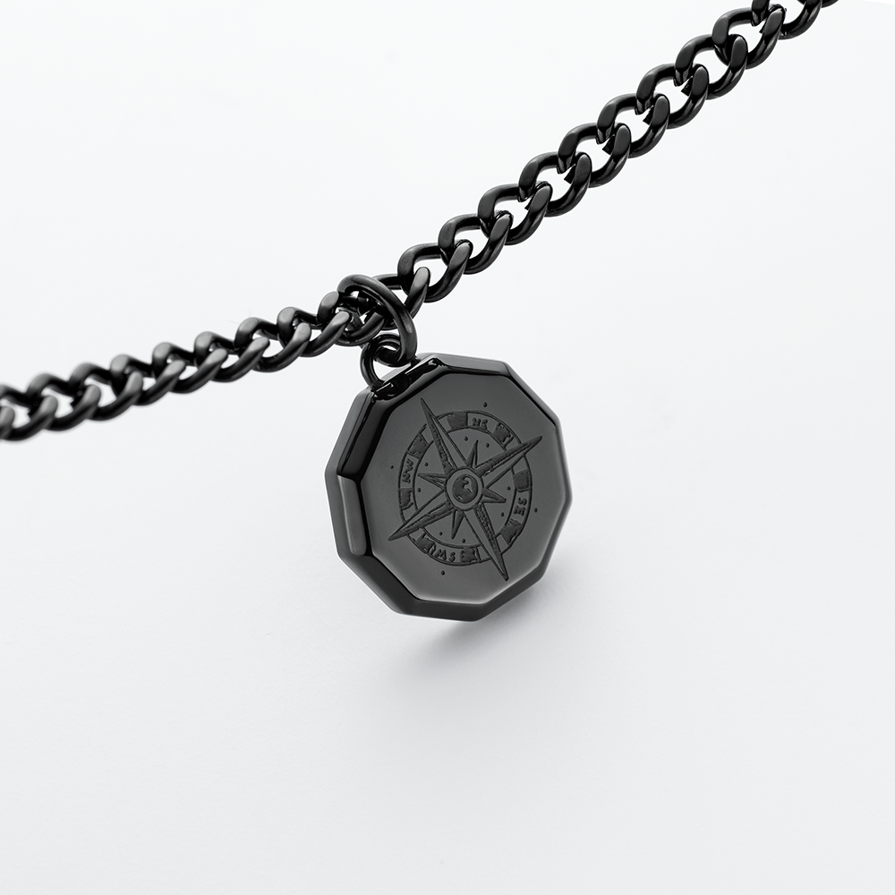 paul-hewitt-windrose-iii-halskette-schwarz-herren-ocean-steel image 3