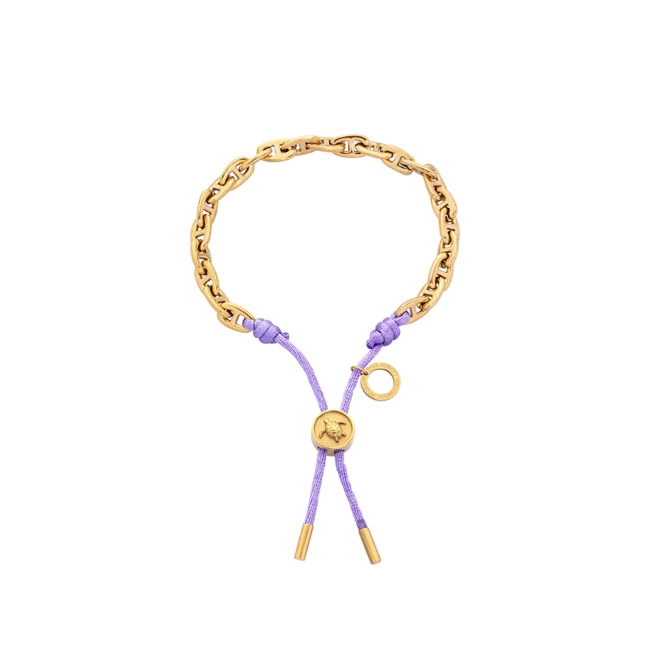 paul-hewitt-turtle-anchor-chain-armband-gold-lila-damen-verstellbar image 1
