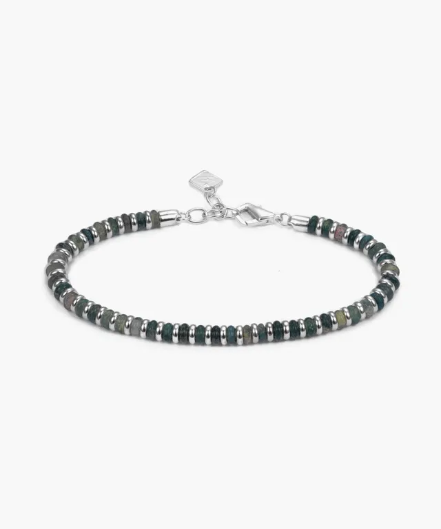 pig-hen-mariner-brontide-4mm-perlen-armband-moss-agate-925-sterling-silver image 1
