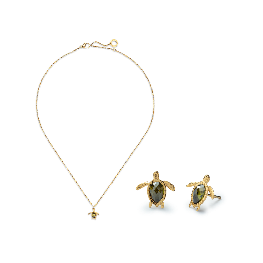 paul-hewitt-set-turtle-iii-gold-halskette-ohrringe-geschenkset image 1