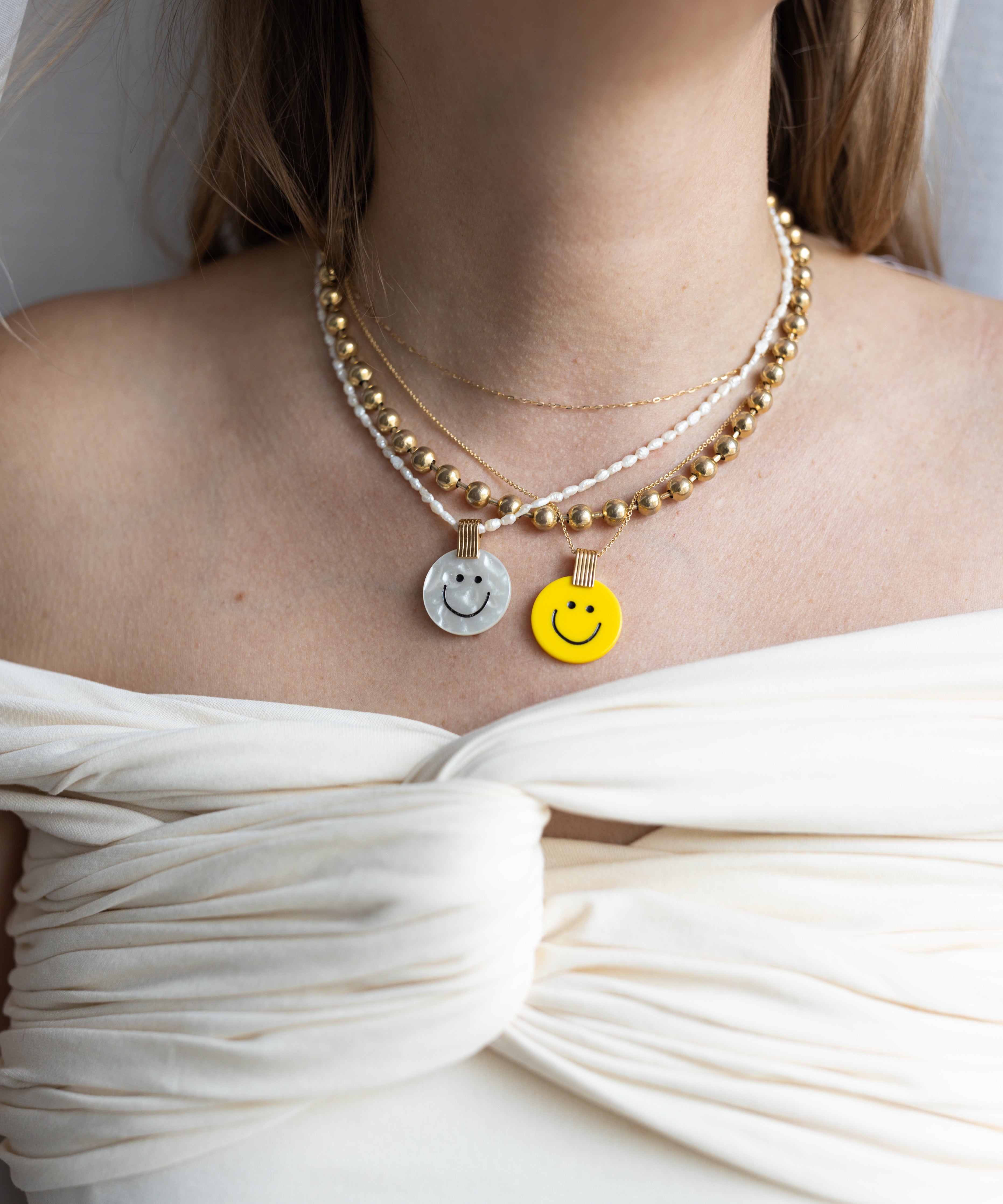 wald-berlin-smilie-dude-medaillon-halskette-yellow-43-cm image 3