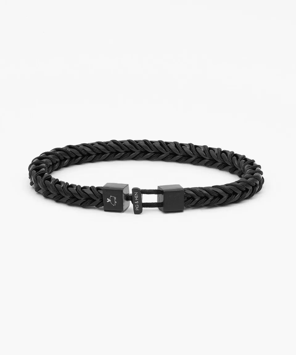 pig-hen-catena-foxtail-herren-kettenarmband-black image 1