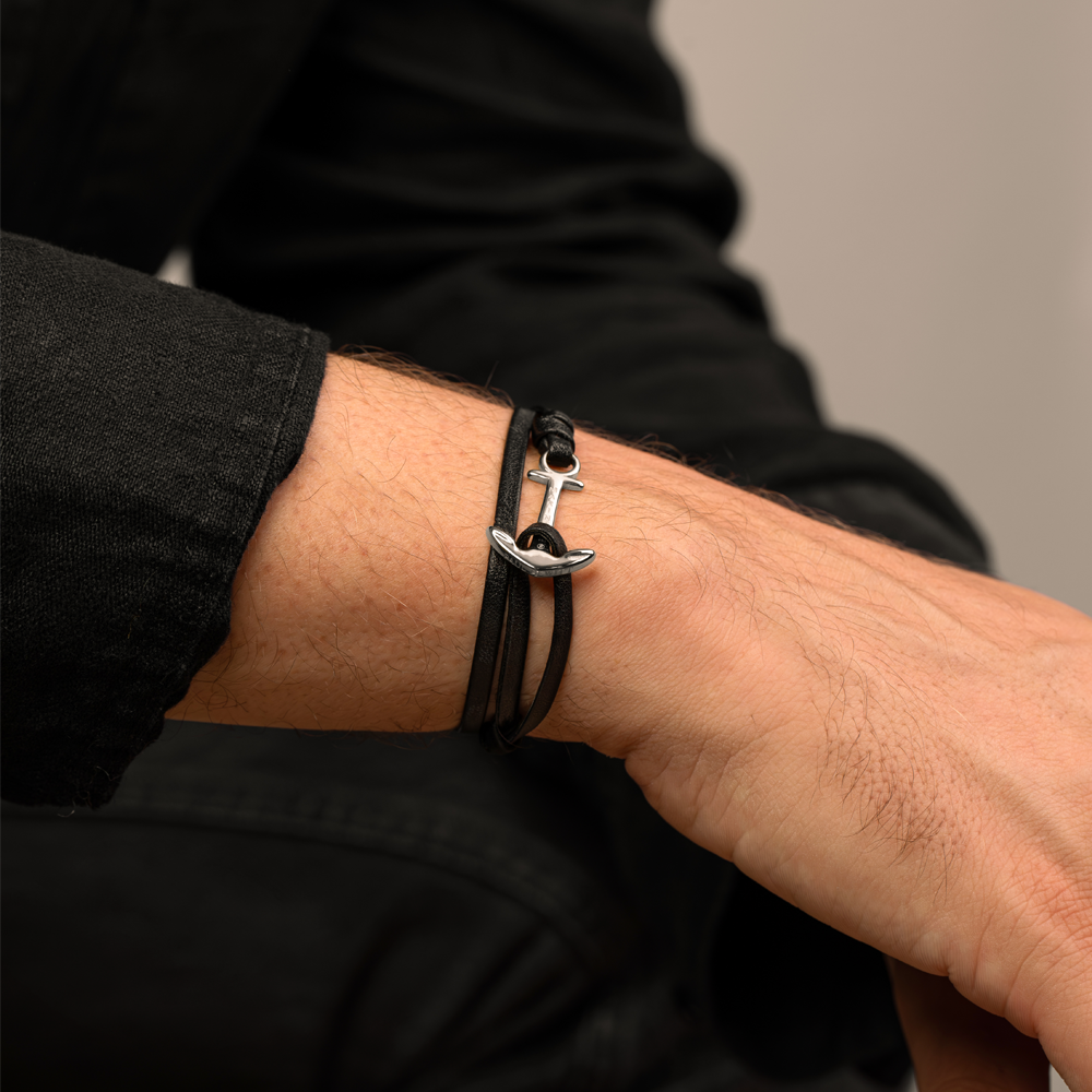 paul-hewitt-the-anchorband-midnight-lederarmband-herren-2 image 3