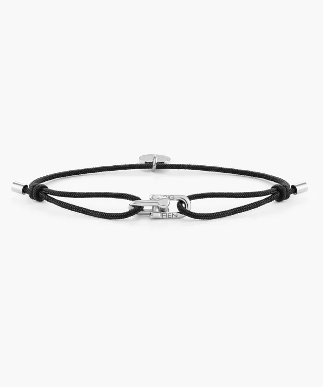 pig-hen-mia-black-damen-seilarmband-silber image 1