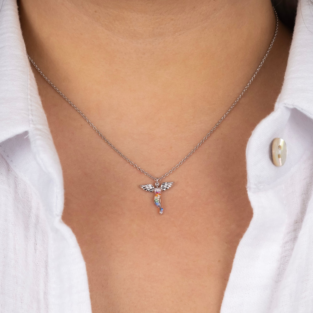 engelsrufer-halskette-schutzengel-925er-silber-mit-zirkonia-multicolor image 2
