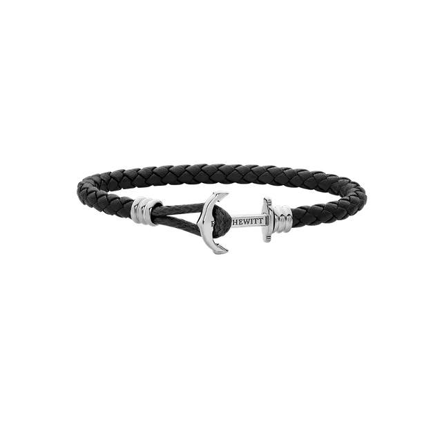 paul-hewitt-phrep-lite-armband-silber-leder-schwarz image 1