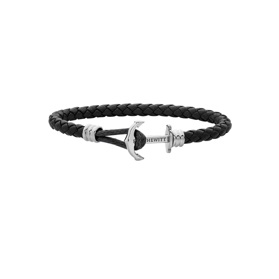 paul-hewitt-phrep-lite-armband-silber-leder-schwarz image 1