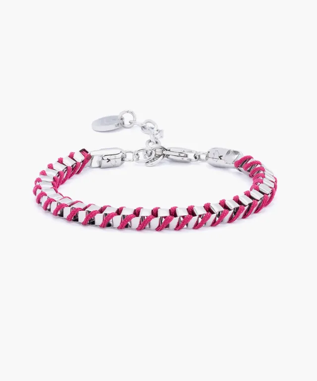 pig-hen-cleo-damenarmband-magenta-silver-verstellbar image 1