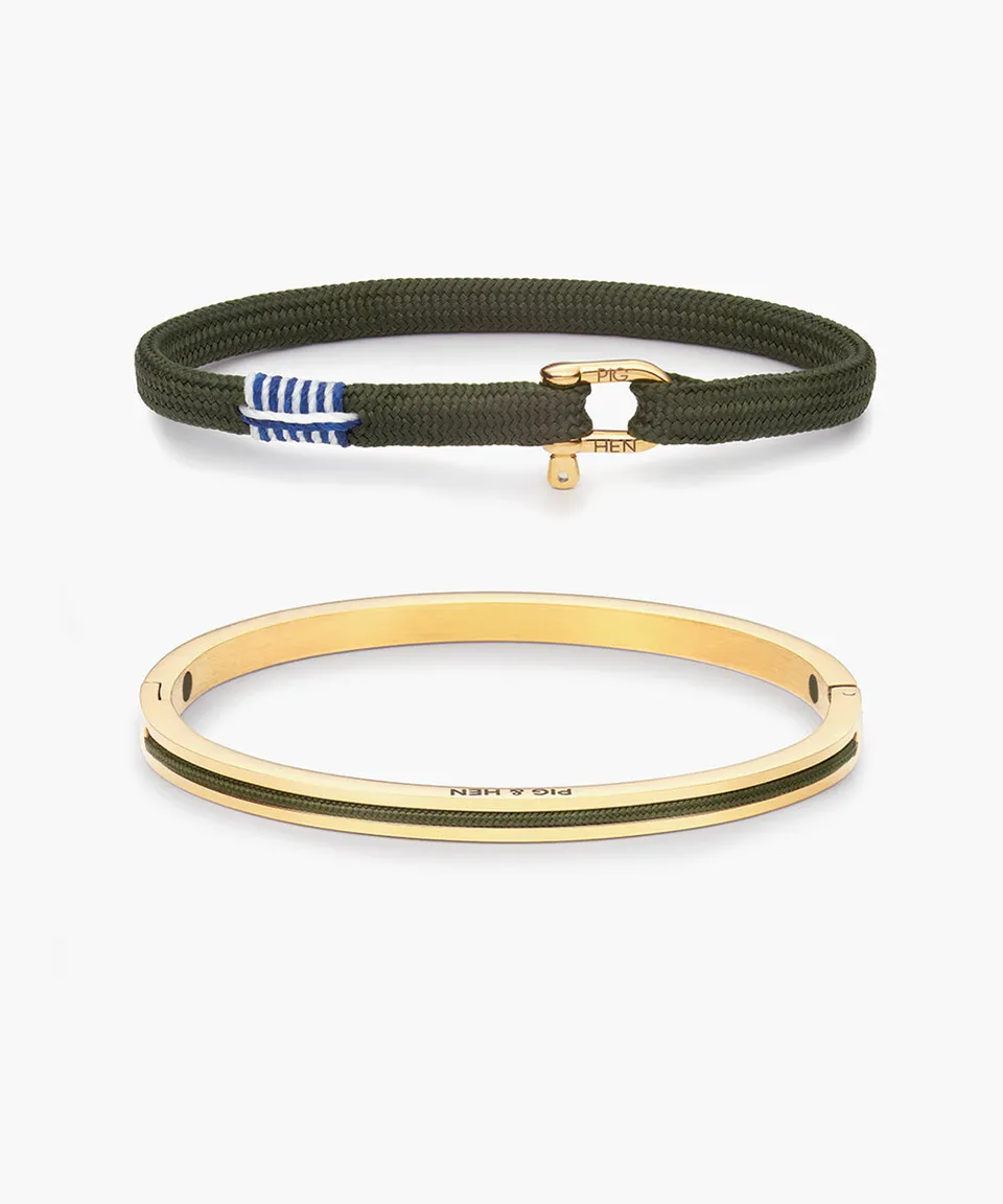 pig-hen-franky-army-maya-lou-army-damen-armband-set-gold image 1