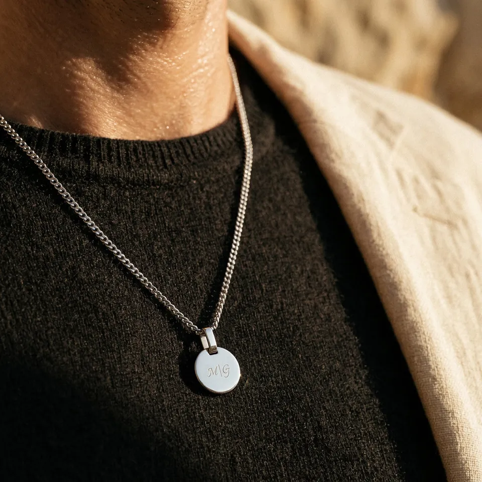 paul-hewitt-round-halskette-silber-herren-marinium-ocean-steel image 1