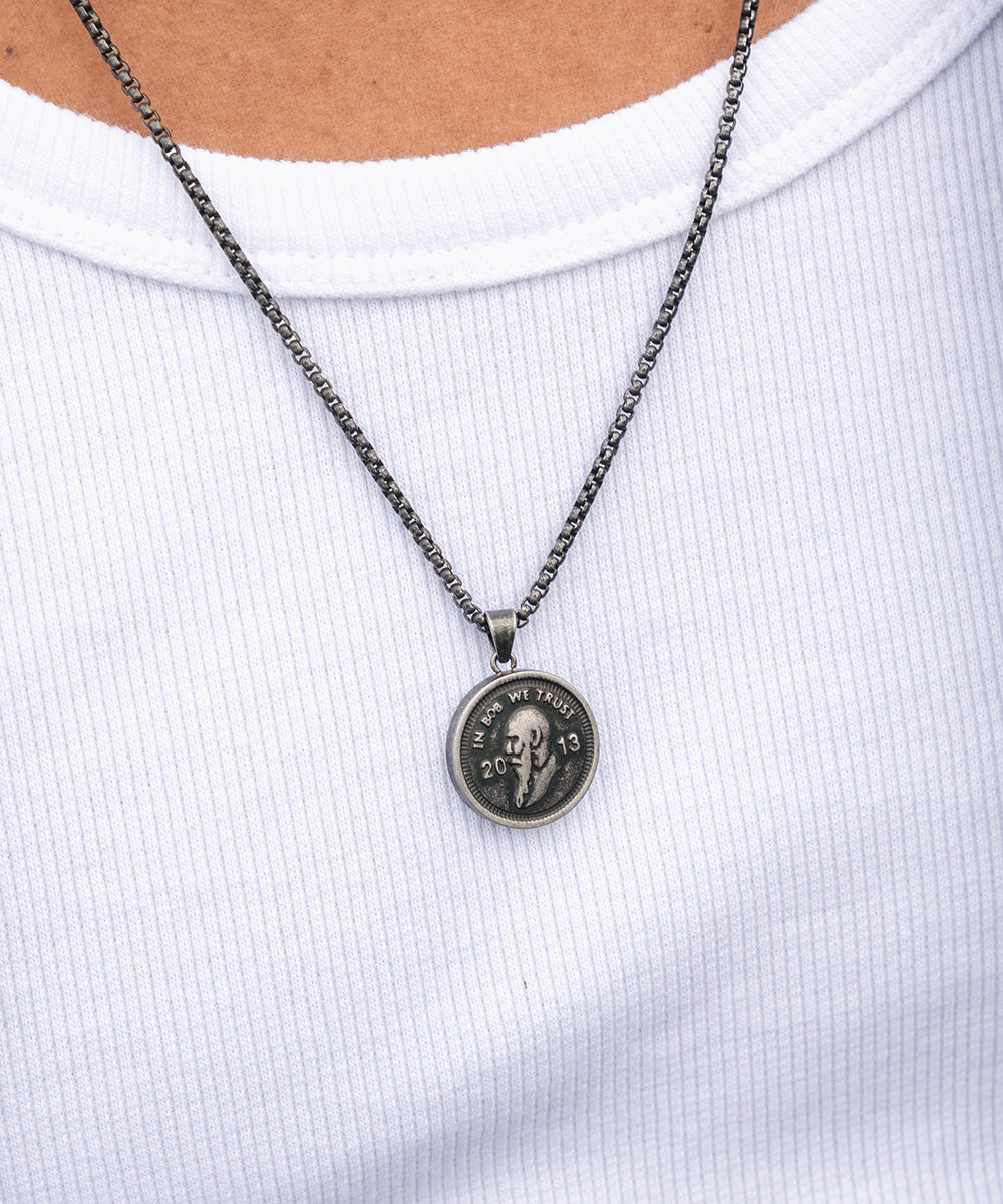pig-hen-bob-pendant-necklace-vintage-60cm-herren-halskette image 3