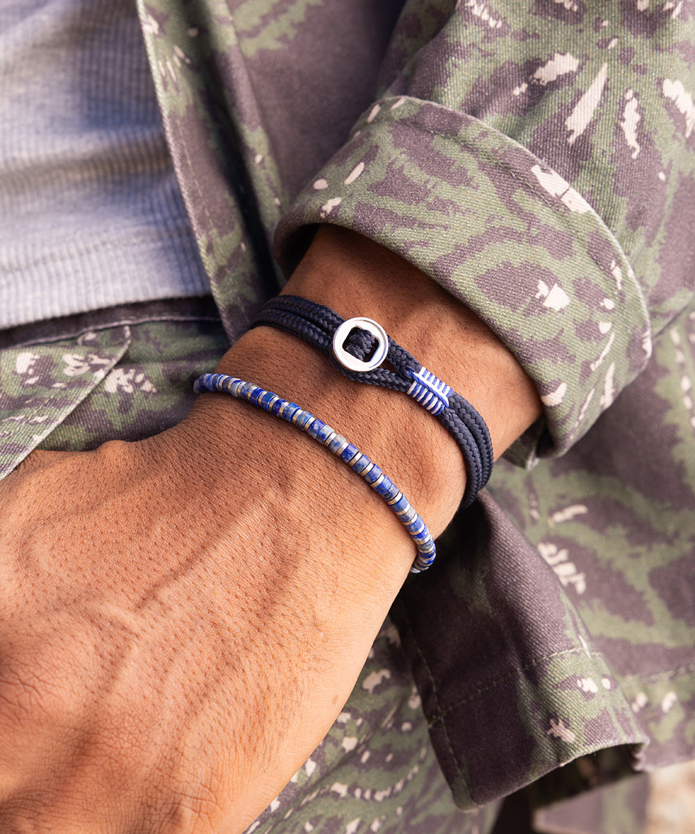 pig-hen-brontide-okinawa-don-dino-armband-set-blau-silber-herren image 2
