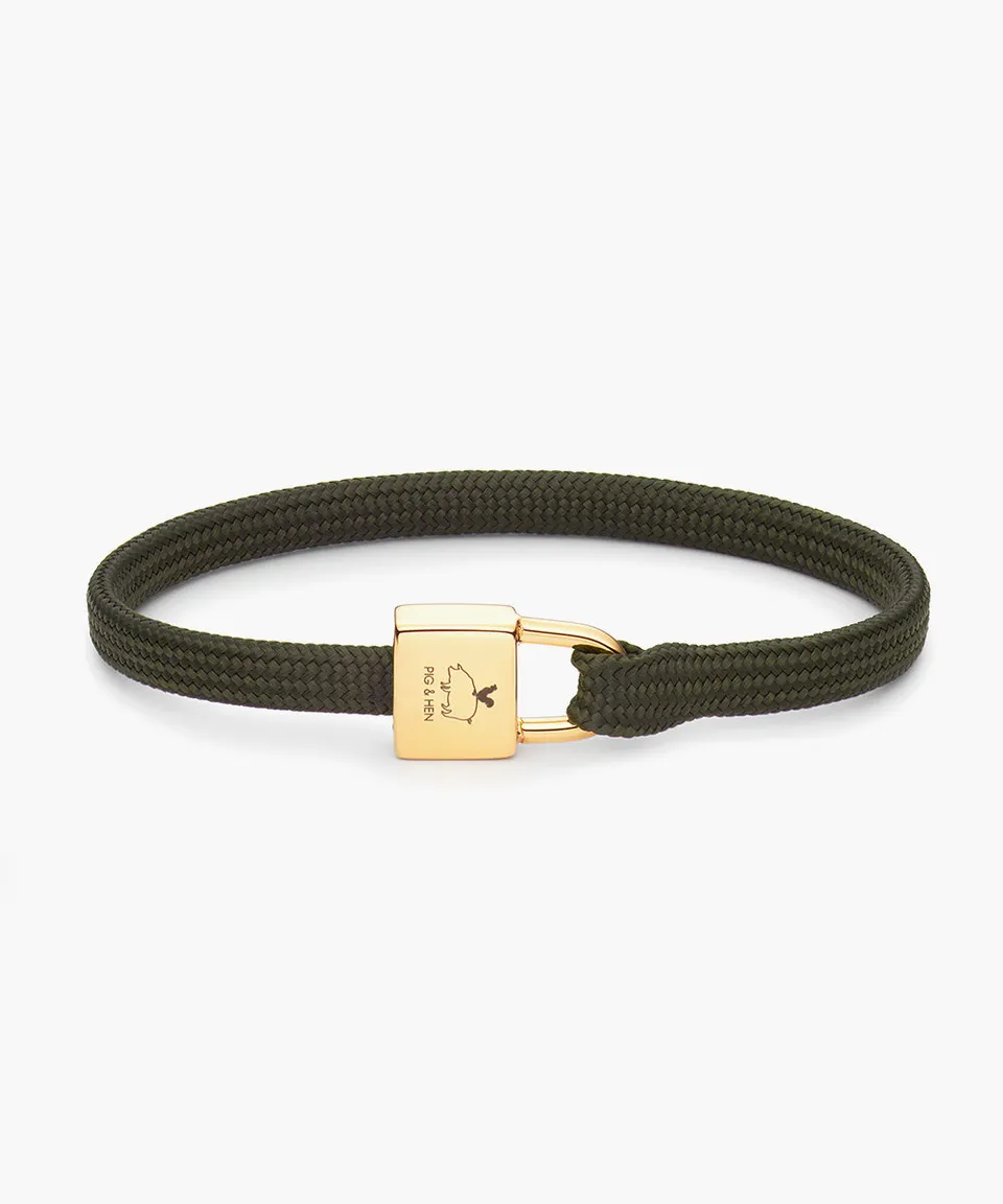 pig-hen-billy-army-gold-damen-seilarmband-gr-n-gold image 1