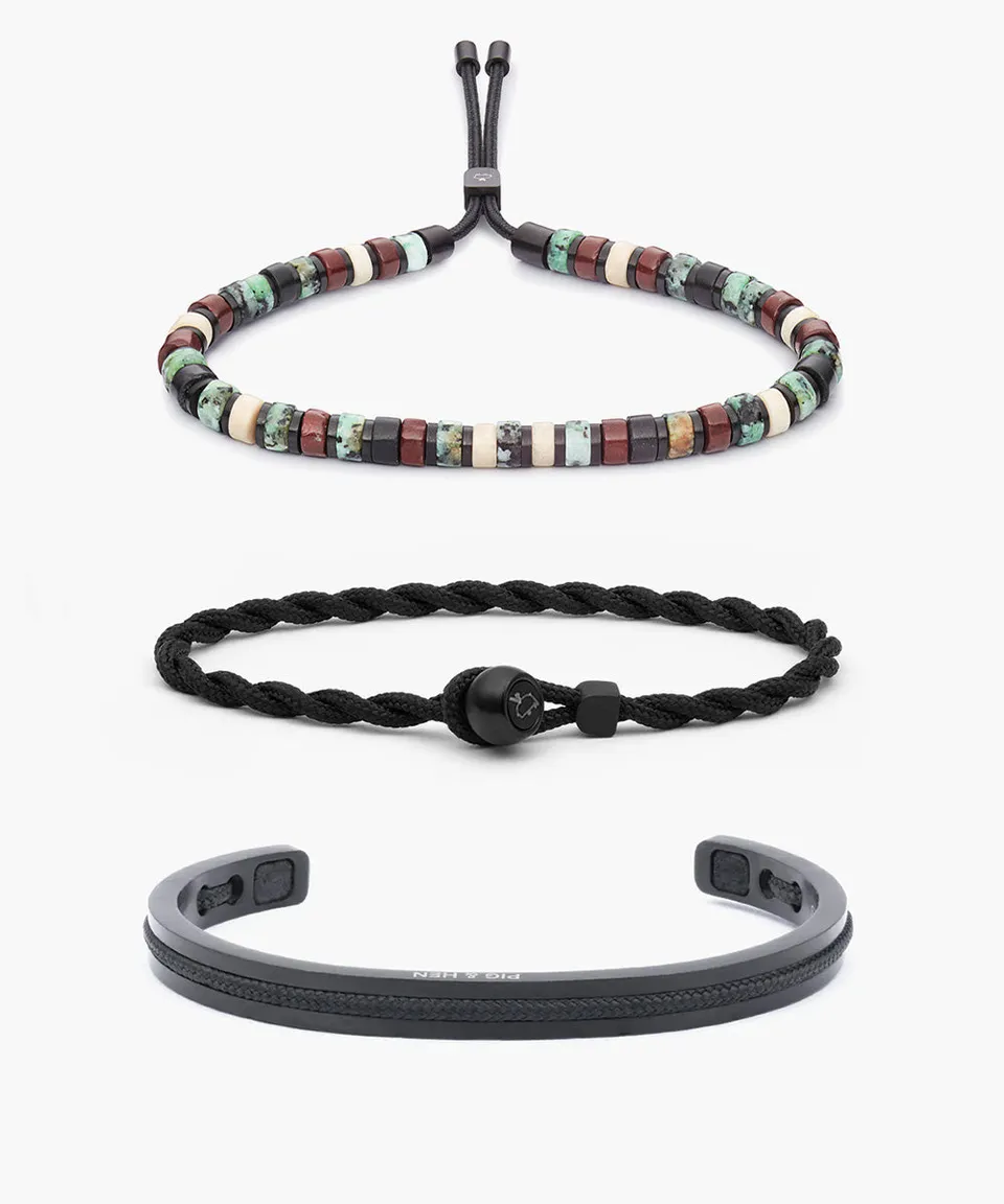 pig-hen-armband-set-brontide-4mm-reykjavik-easy-ed-navarch-6mm-schwarz image 1
