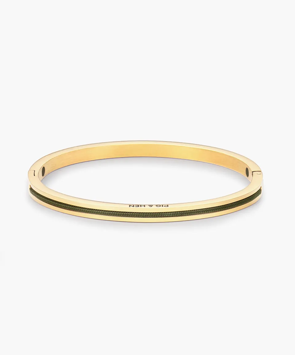 pig-hen-maya-lou-bangle-army-gold-edelstahl-damen image 1