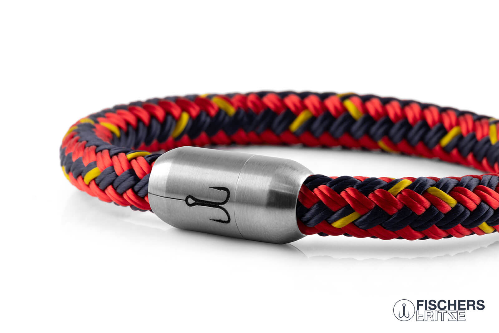 fischers-fritze-makrele-wm-edition-2026-spanien-segeltau-armband-rot-marineblau- image 8