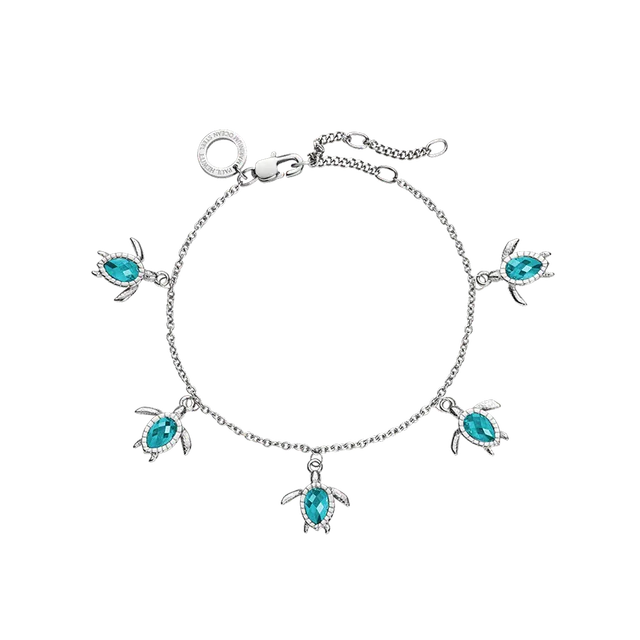 paul-hewitt-turtle-armkette-aquamarine-silber image 1