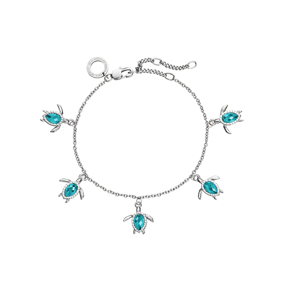 paul-hewitt-turtle-armkette-aquamarine-silber image 1