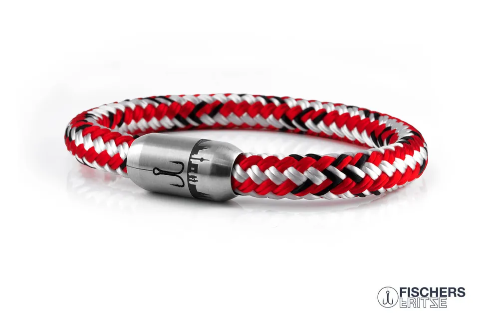 fischers-fritze-makrele-st-dteedition-k-ln-armband-rot-weiss-schwarz image 1