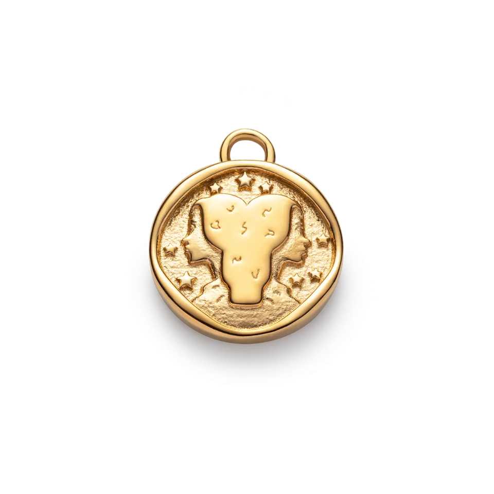 paul-hewitt-ocean-stories-gemini-charm-gold image 1