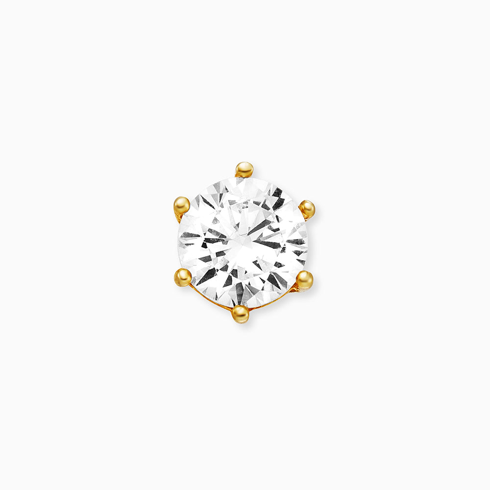 engelsrufer-ohrstecker-925er-silber-shiny-gold-mit-zirkonia-4mm image 2