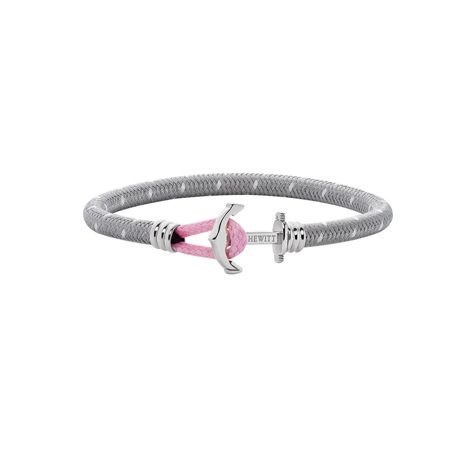 paul-hewitt-phrep-lite-ankerarmband-silber-nylon-grau-wei-rosa image 1