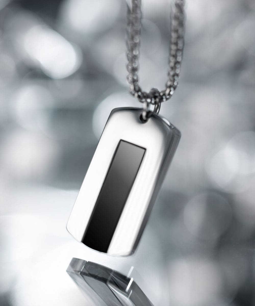 pig-hen-dogtag-halskette-black-agate-silver-70cm image 4