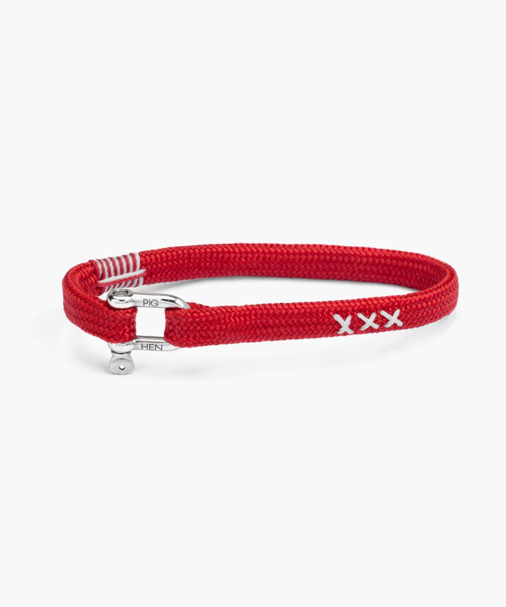 pig-hen-vicious-vik-coa-red-white-herren-armband image 1