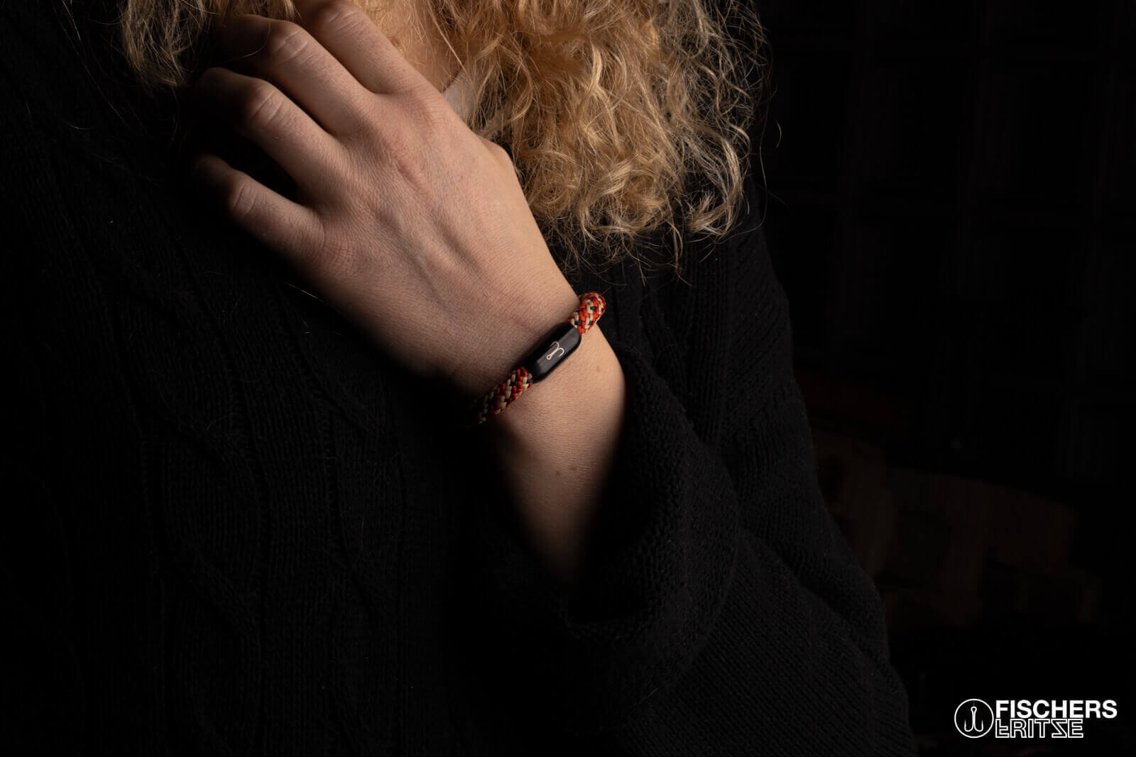 fischers-fritze-torpedomakrele-extrafein-elias-segeltau-armband-beige-coral-mari image 3